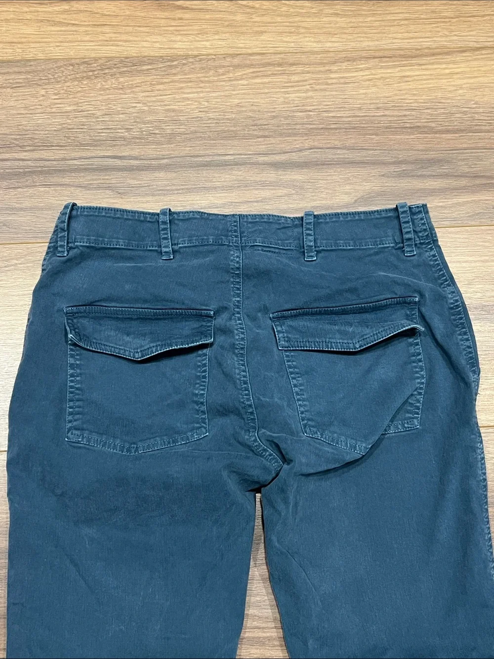Nili Lotan Jogger Cropped Military Pants in Washed Blue Size 4